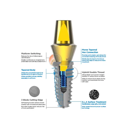 Internal Bone Level - Tapered